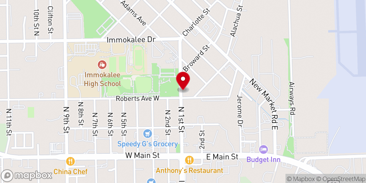 Map showing location of The Pentecostal Church of God