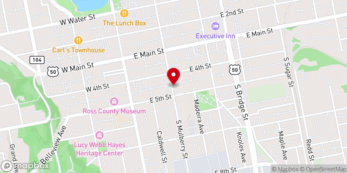 Map showing location of First Wesleyan Church