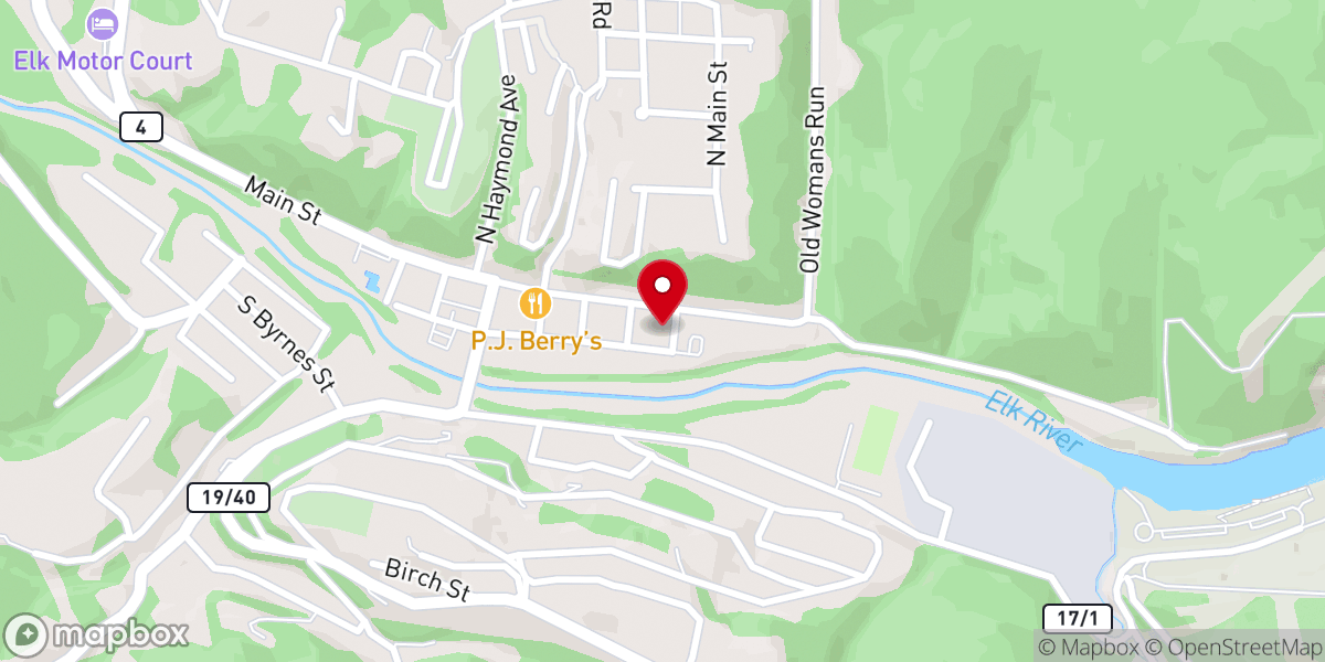 Map showing location of Sutton Baptist Church