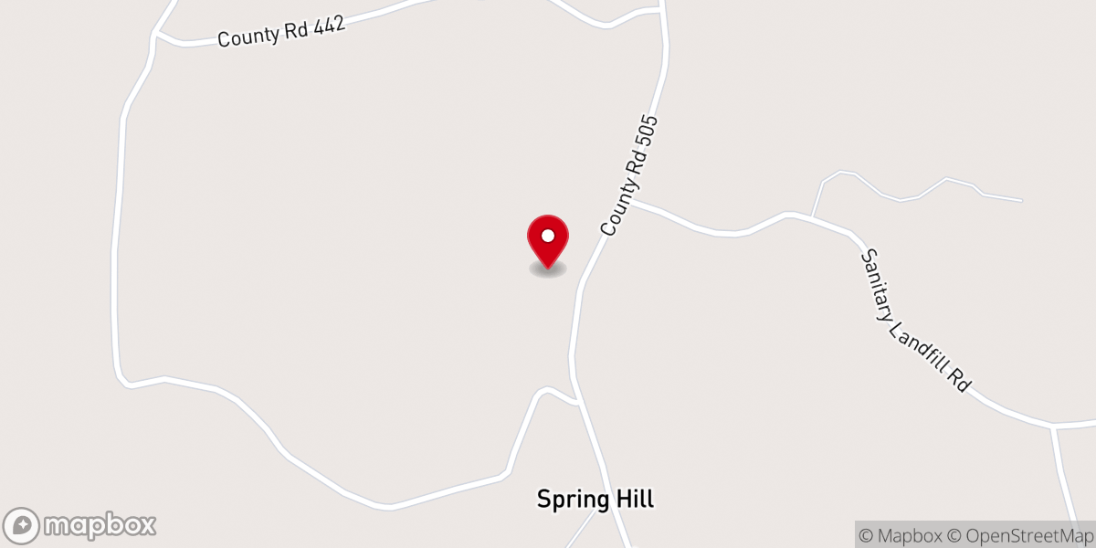 Map showing location of Spring Hill Chapel Methodist Protestant Church