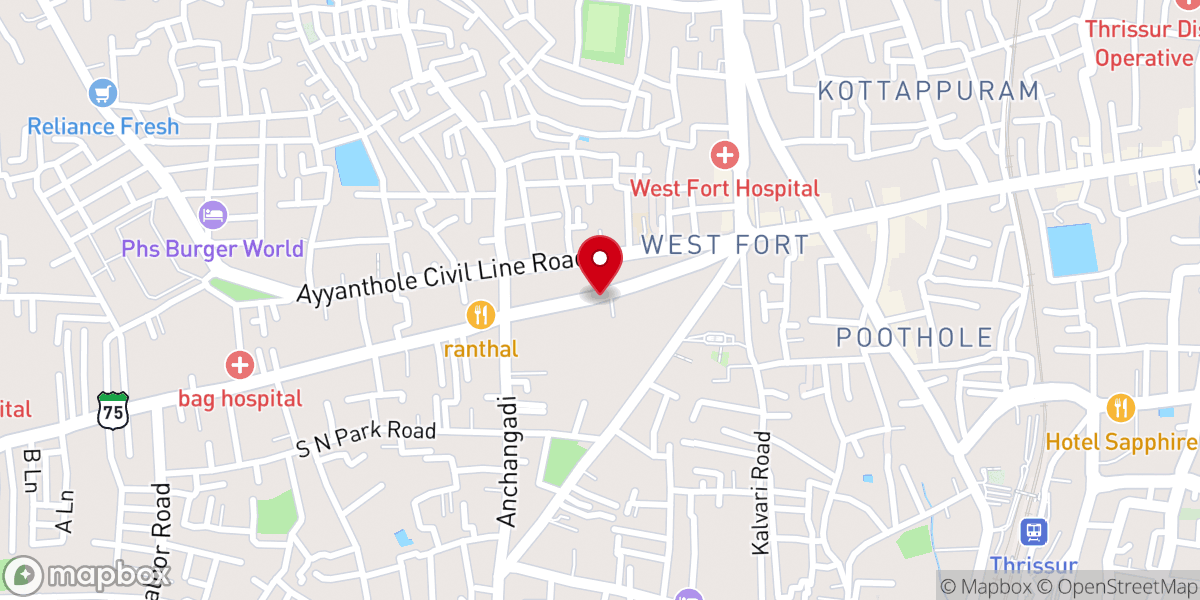 Map showing location of St. Anne's Church