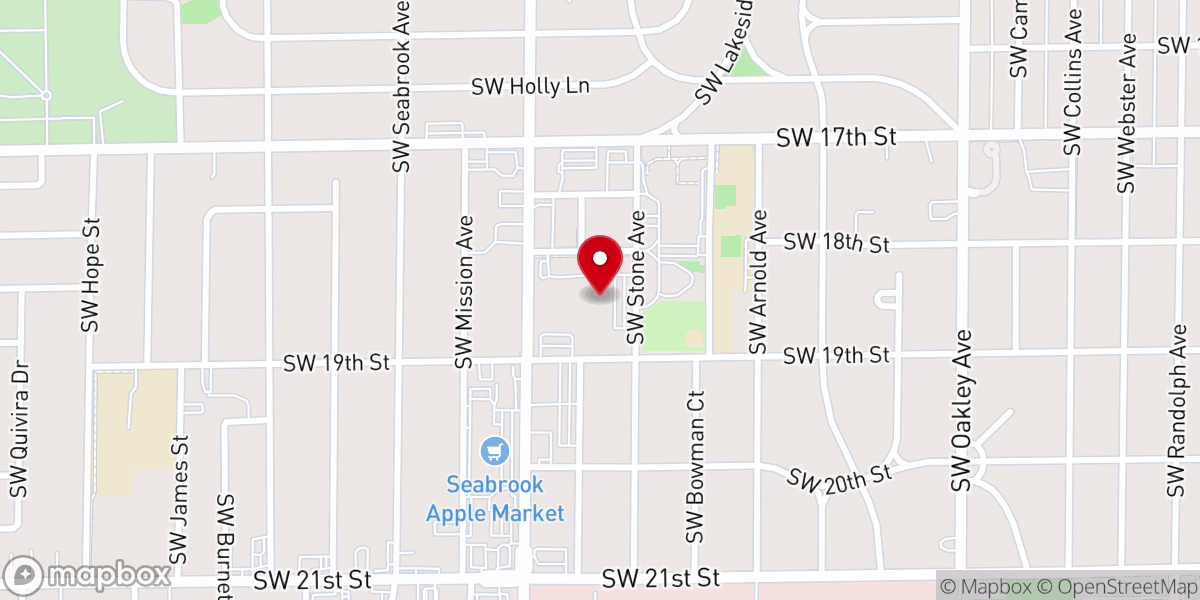 Map showing location of First Christian Church of Topeka