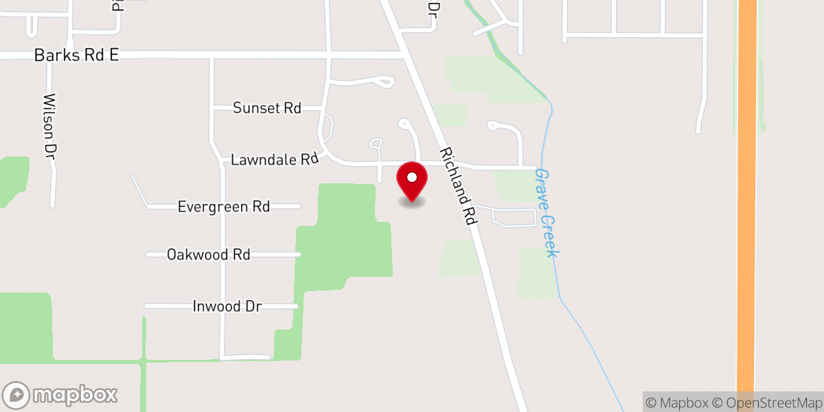 Map showing location of Crosswood Methodist Church