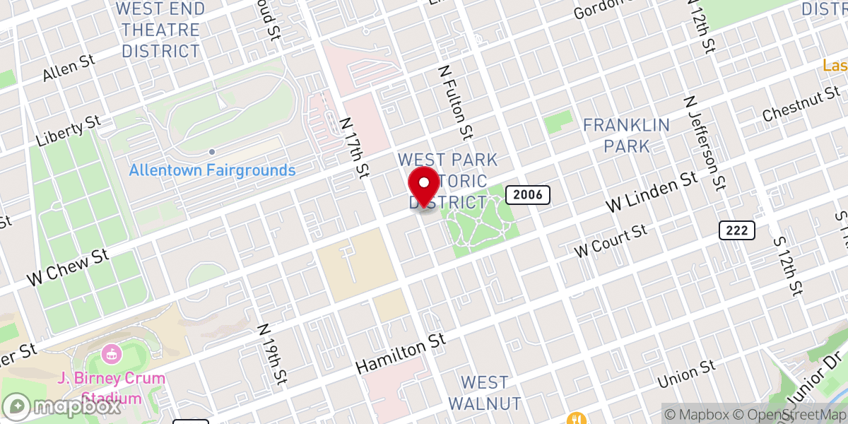 Map showing location of The Church of the Mediator