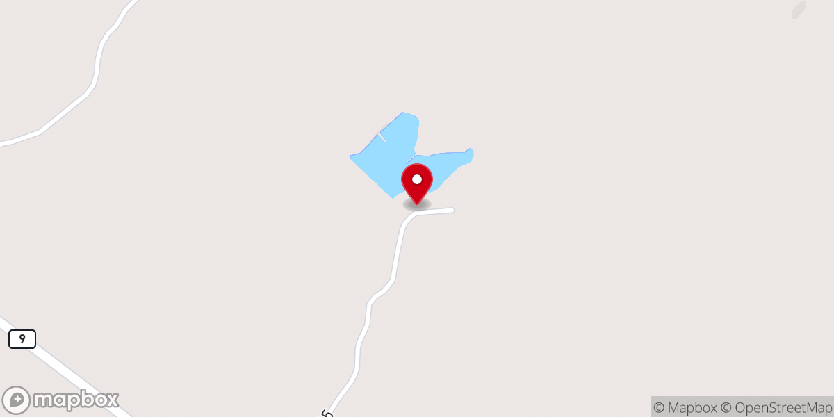 Map showing location of DORROH LAKE BAPTIST ASSEMBLY