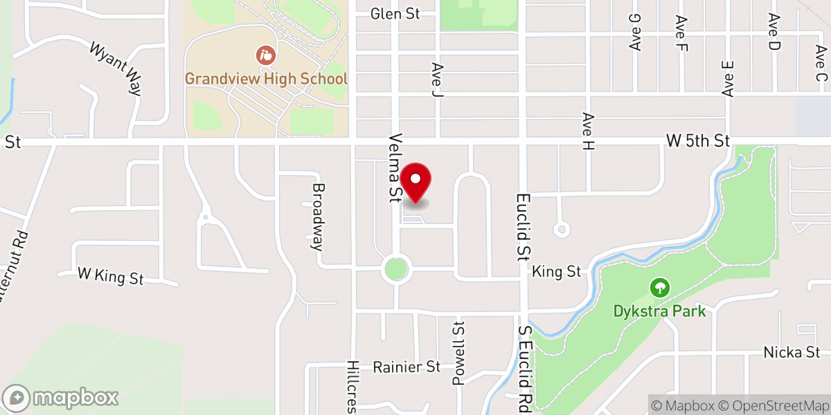 Map showing location of Blessed Sacrament Catholic Church