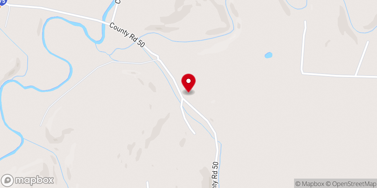 Map showing location of Sanford Baptist Church