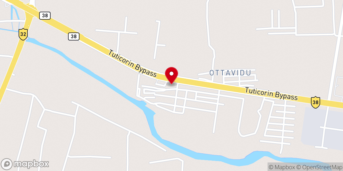 Map showing location of The Pentecostal mission Church TPM, Thermal Nagar branch