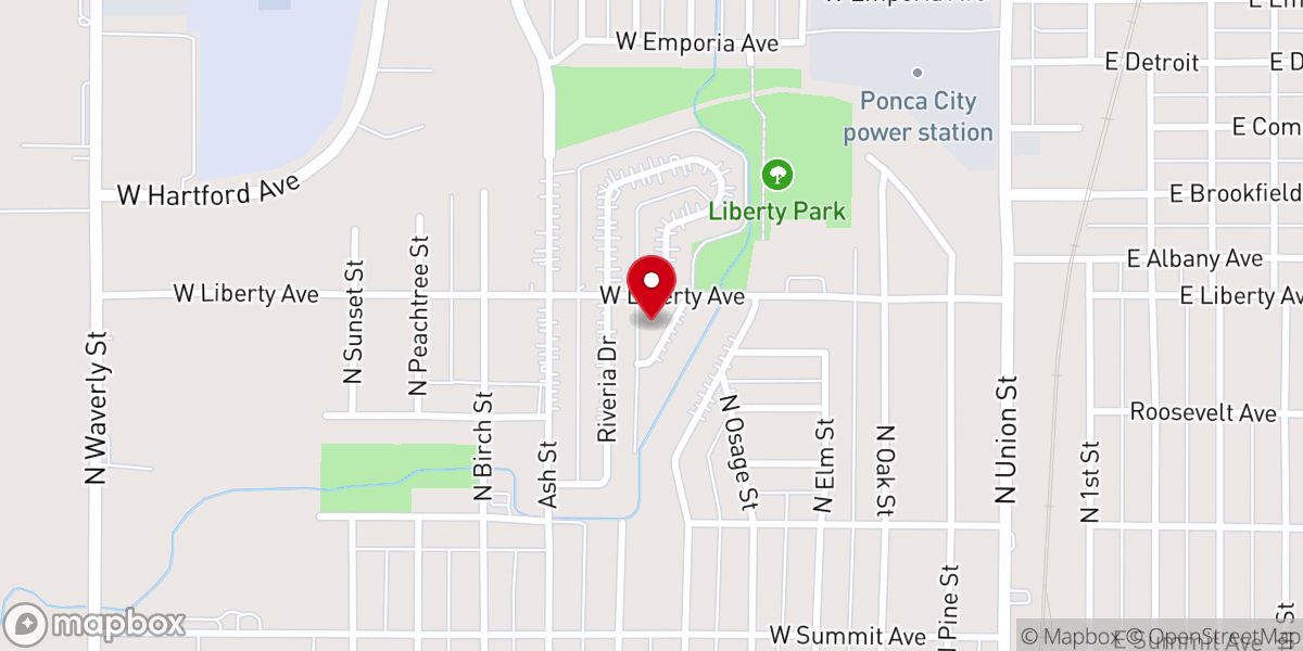 Map showing location of Asbury United Methodist Church