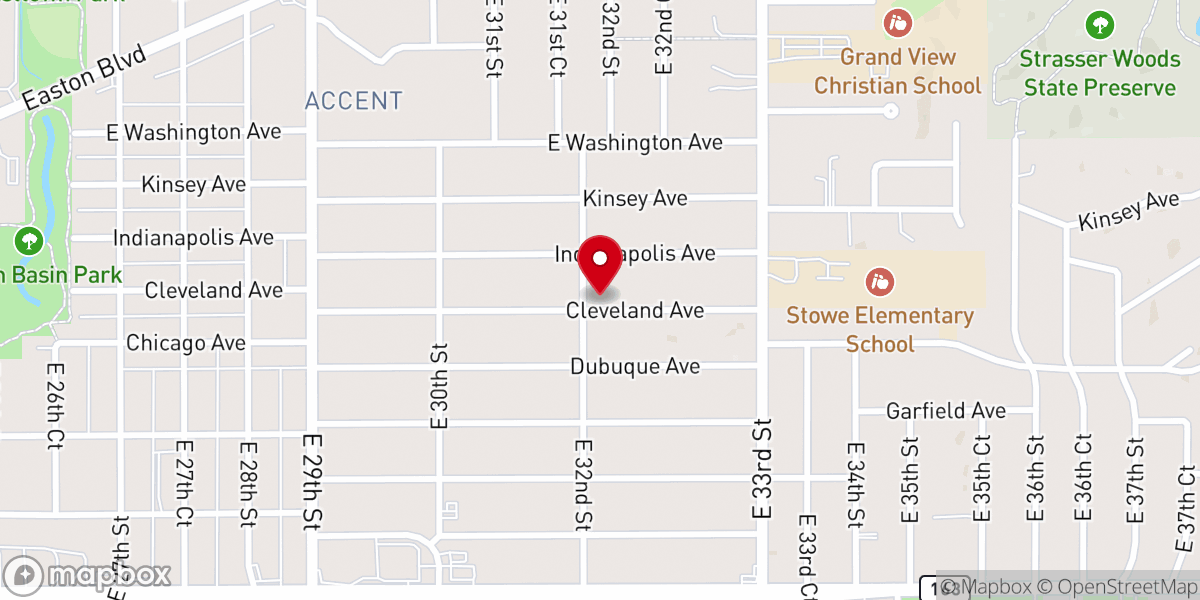 Map showing location of Iglesia de Dios Pentecostal, M.I “Salem” (Iglesia Cristiana en Des Moines)