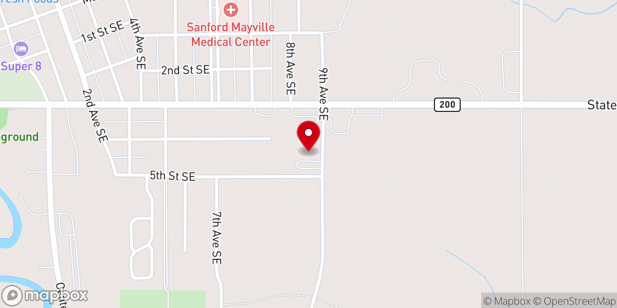 Map showing location of Our Lady of Peace Catholic Church