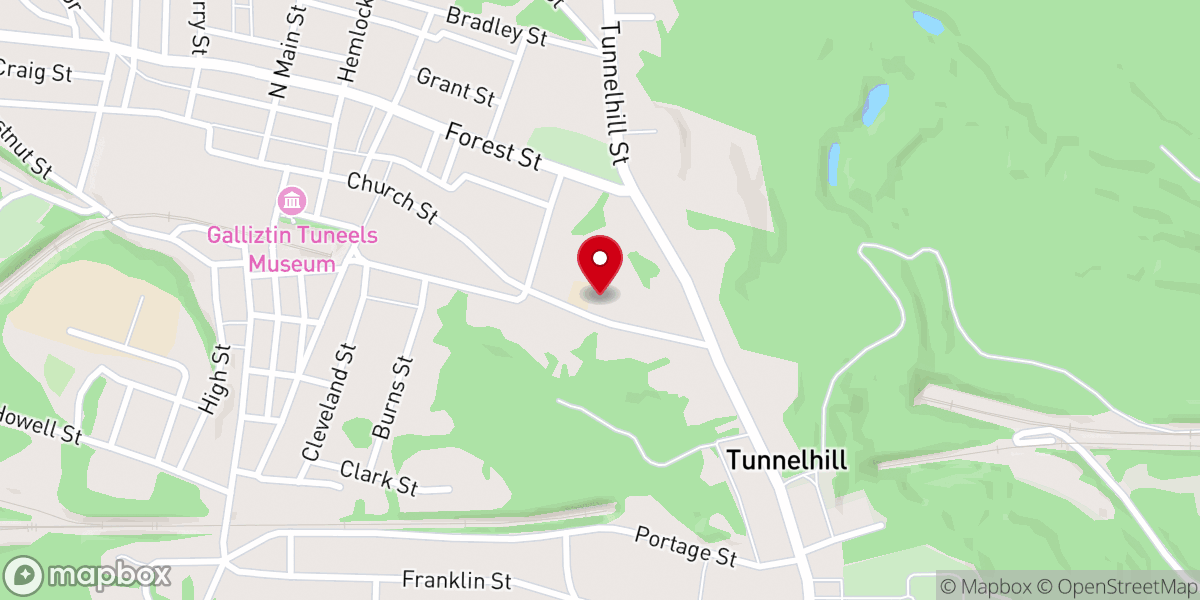 Map showing location of Saint Demetrius Catholic Church
