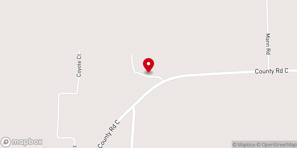 Map showing location of Bridal Chapel of Door County
