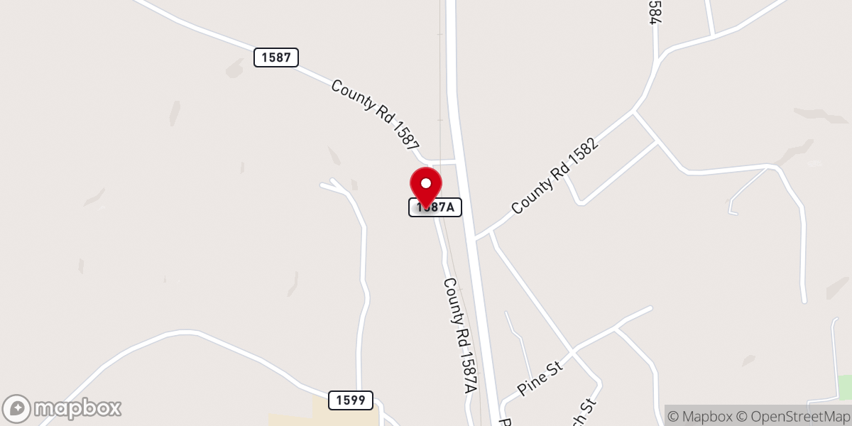 Map showing location of Union Hill Baptist Church