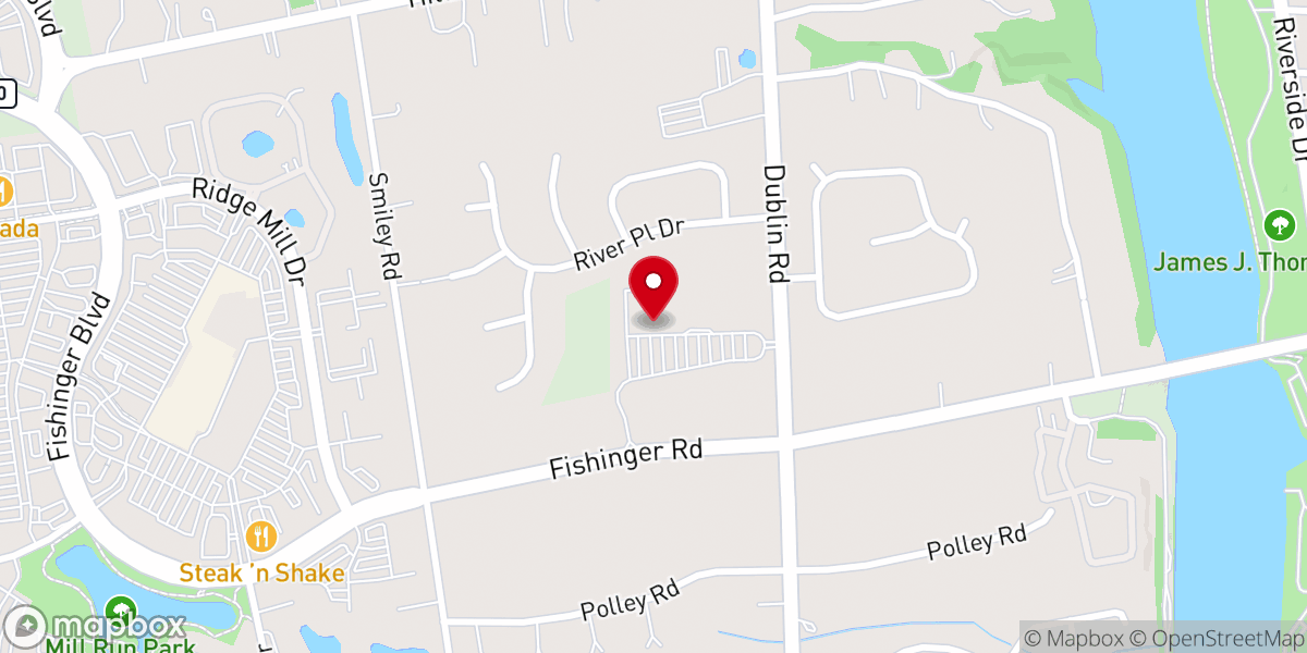 Map showing location of First Community Church - North Campus