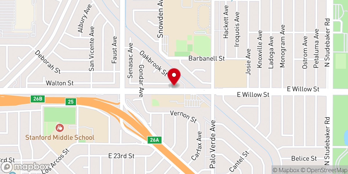 Map showing location of St Gregory's Episcopal Church