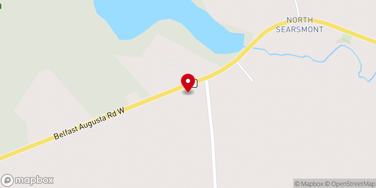 Map showing location of Searsmont Seventh-day Adventist Church