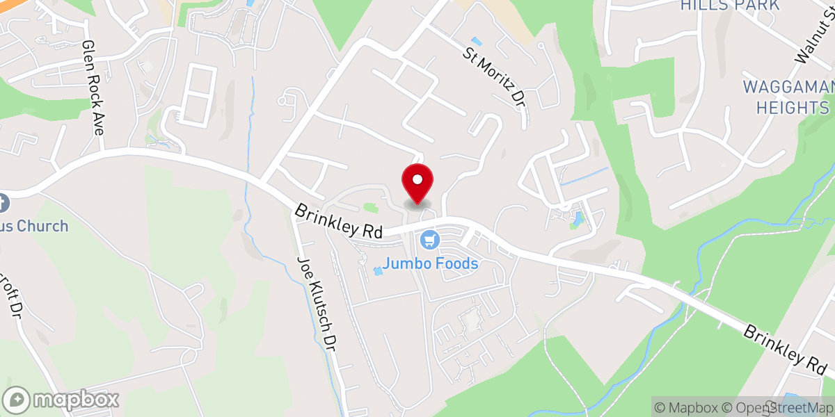 Map showing location of Christ Chapel