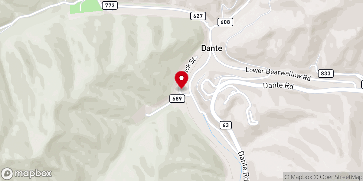 Map showing location of Union Independent Baptist Church