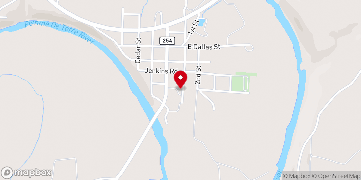 Map showing location of Hermitage Christian Church