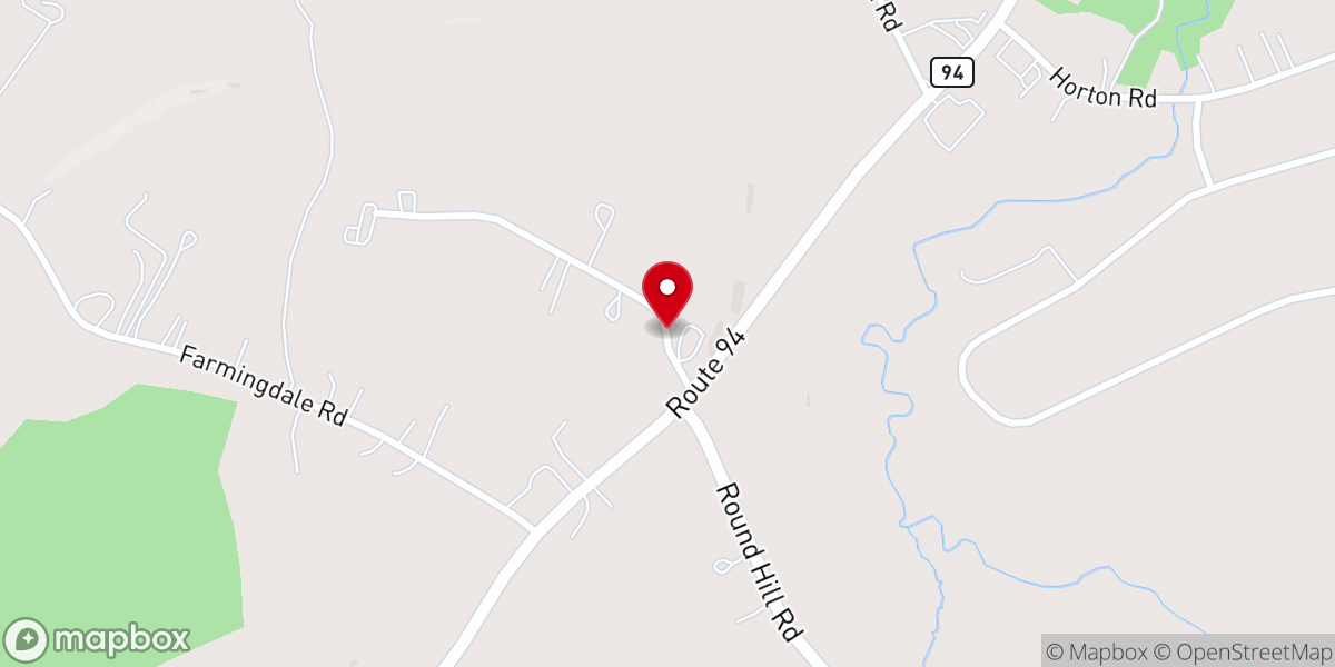 Map showing location of Blooming Grove UCC