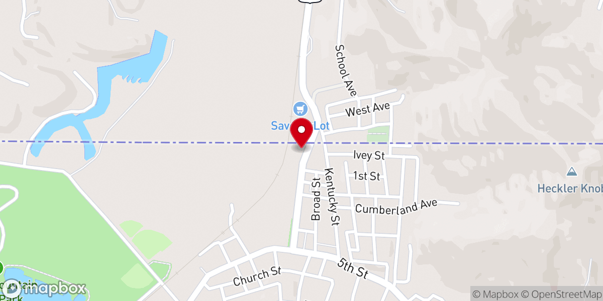 Map showing location of New Hope