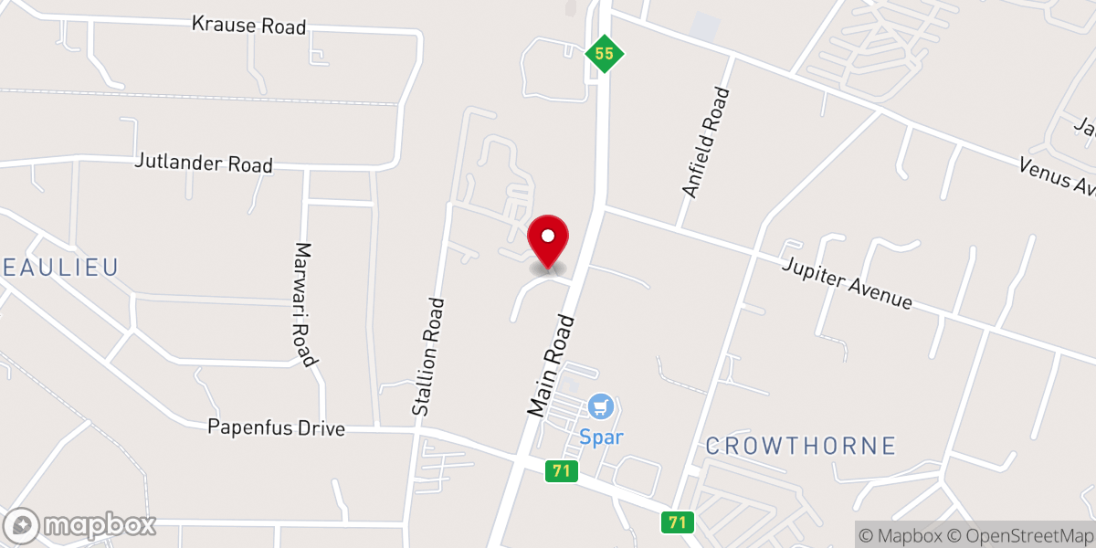 Map showing location of Urban Life Church