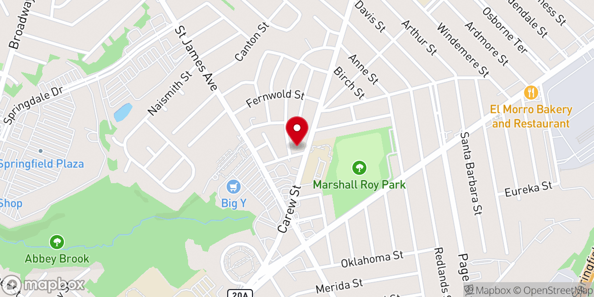 Map showing location of Canaan Baptist Church-Christ
