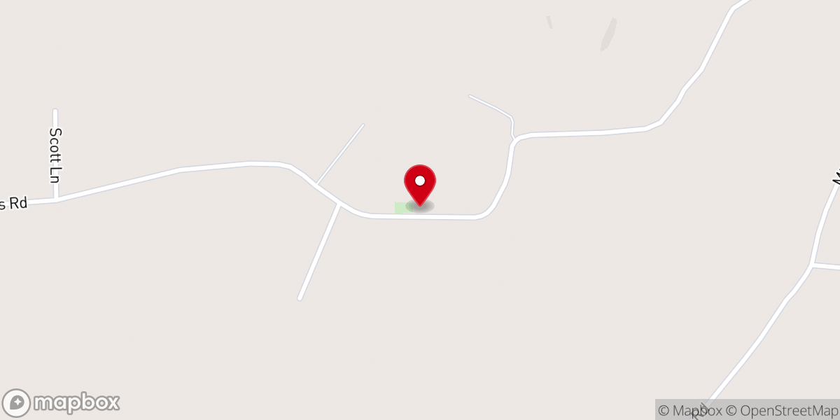 Map showing location of Meeks Grove Church