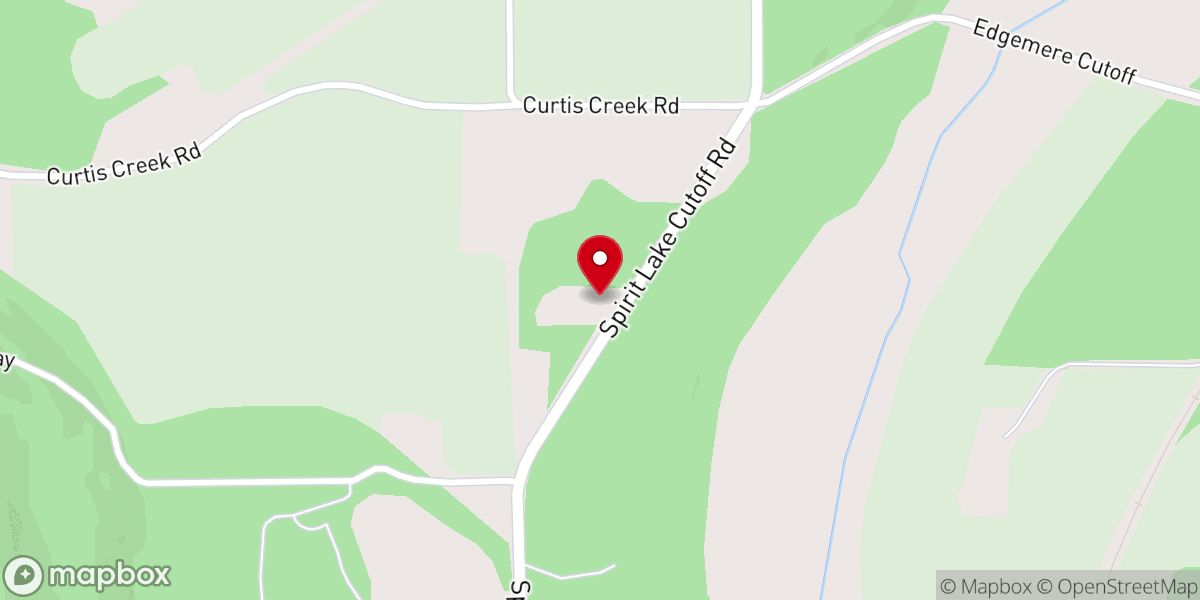 Map showing location of Valley Baptist Church