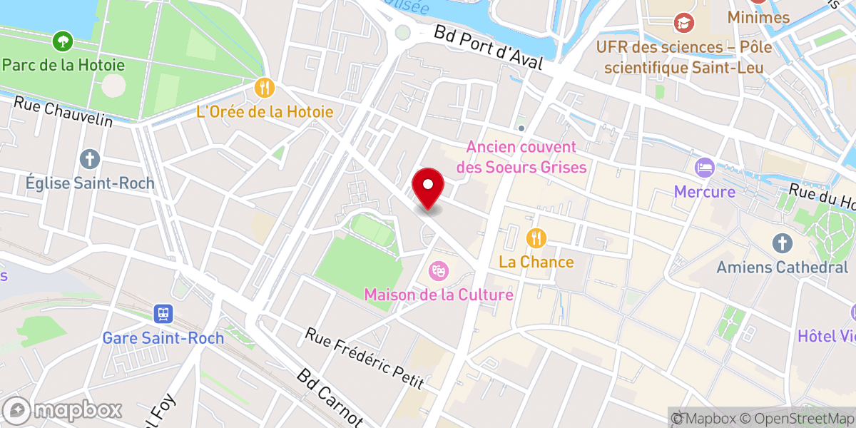 Map showing location of Église Protestante Unie de France - Paroisse de la Somme