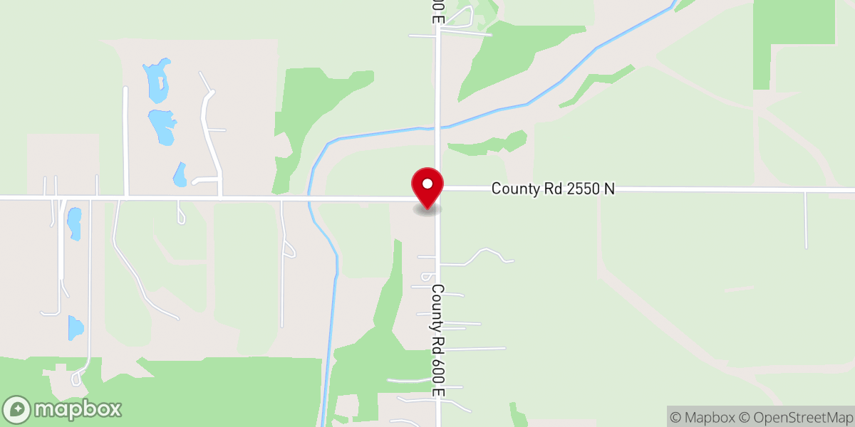 Map showing location of Oak Grove Church