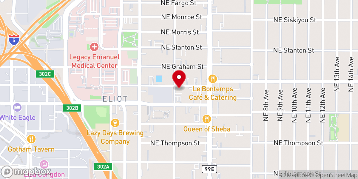 Map showing location of St. Philip the Deacon Episcopal Church