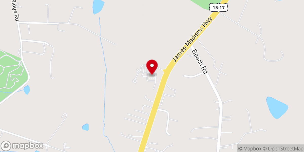 Map showing location of The Bridge Community Church