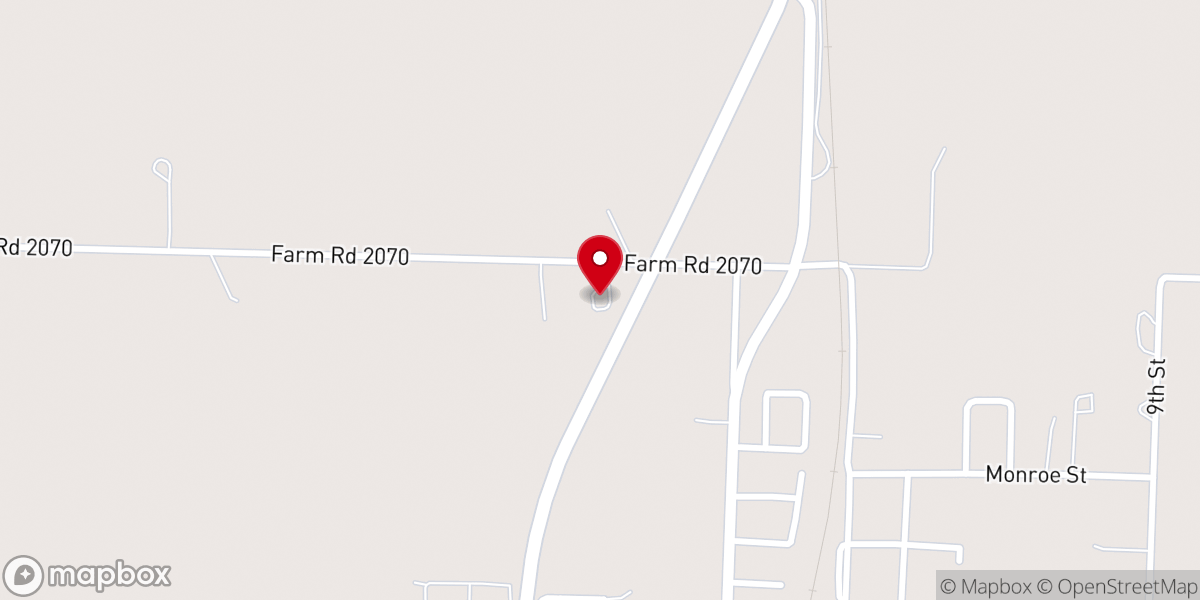 Map showing location of Iglesia Pentecostal