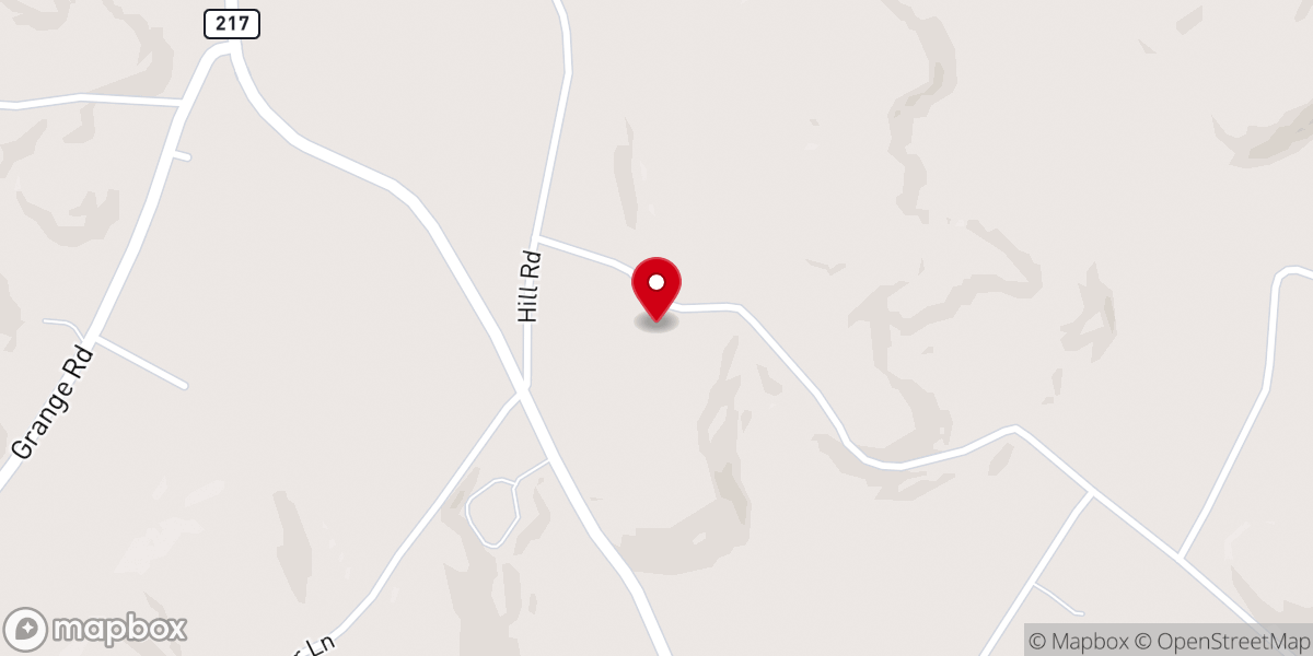 Map showing location of Hopewell Church