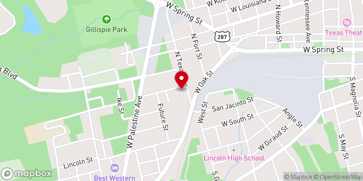 Map showing location of St Paul United Methodist Church