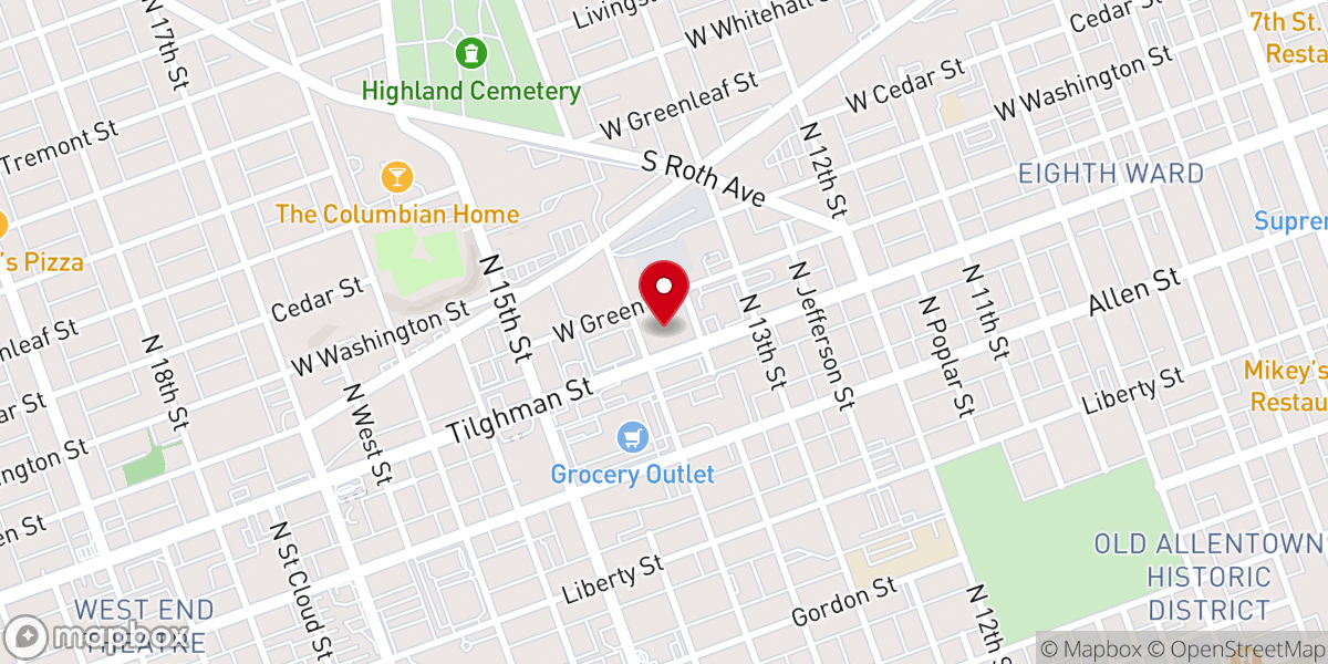 Map showing location of Greater Faith Deliverance Temple