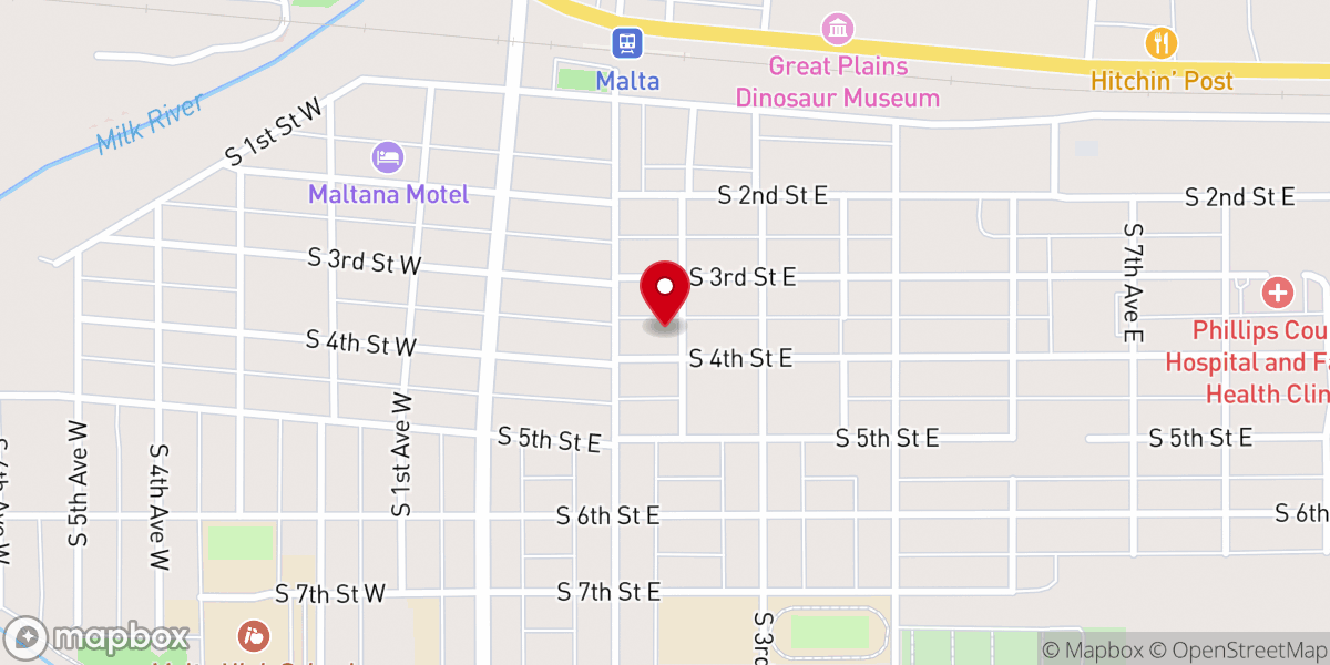 Map showing location of Community Church