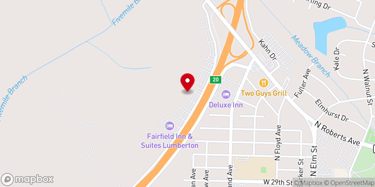 Map showing location of Greater Hope International Church