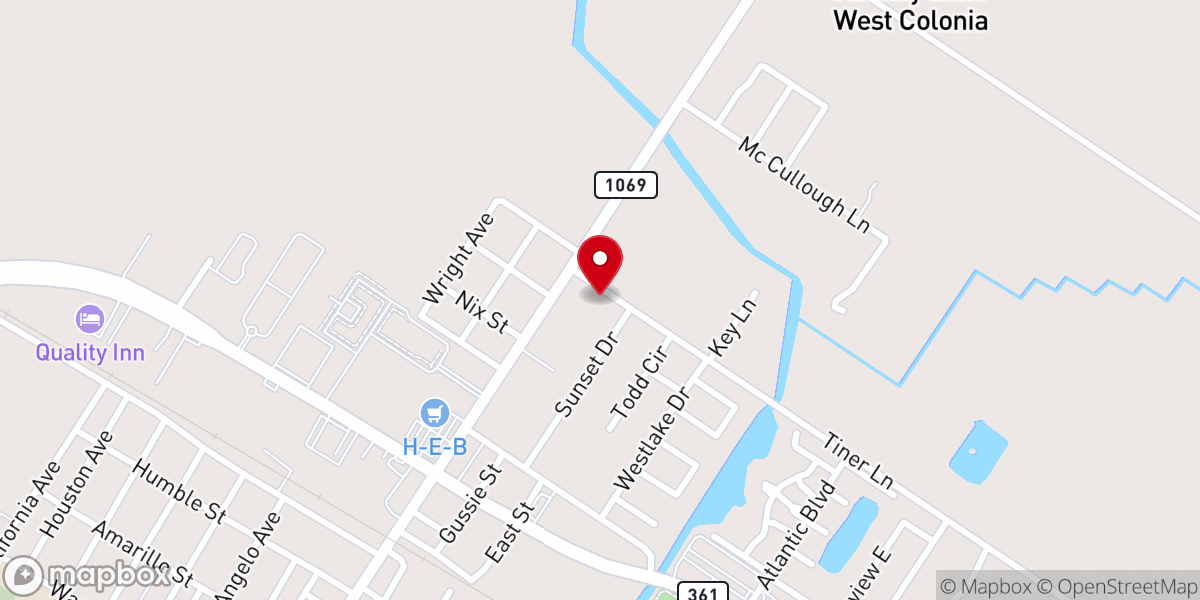 Map showing location of Central Baptist Church