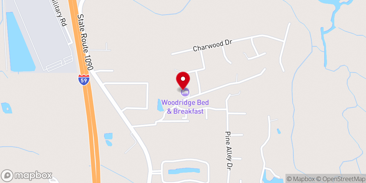Map showing location of Elope New Orleans