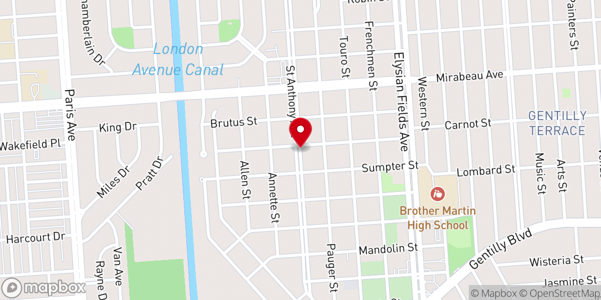 Map showing location of Champions of Faith Church
