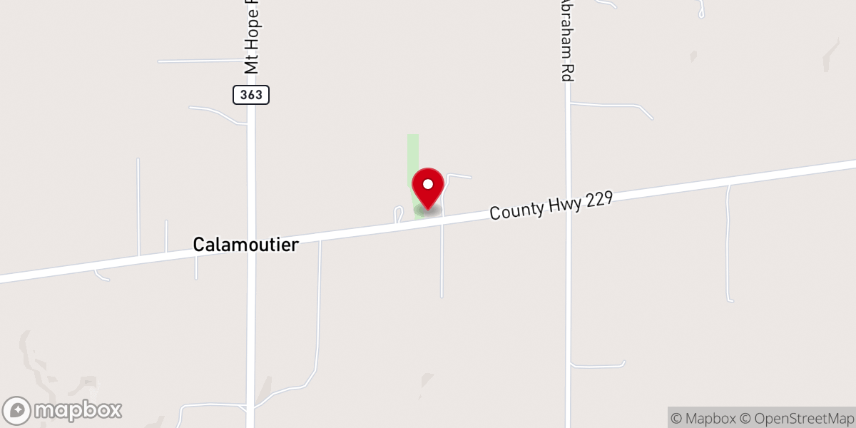 Map showing location of Saint Genevieve Catholic Church
