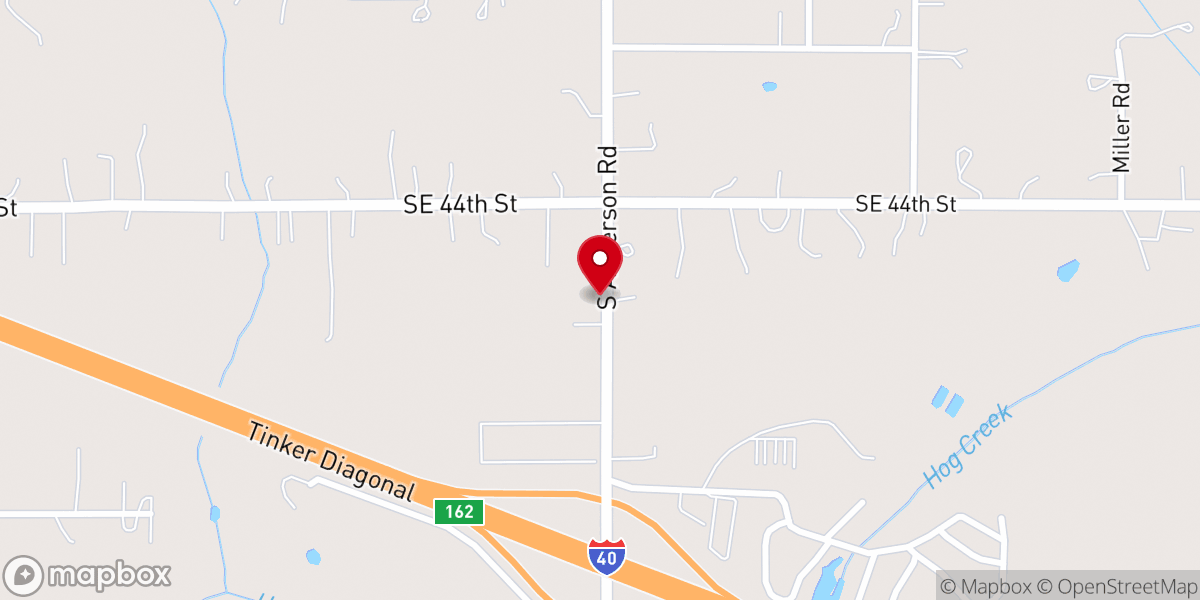 Map showing location of Pentecostal Holiness Oklahoma Conference