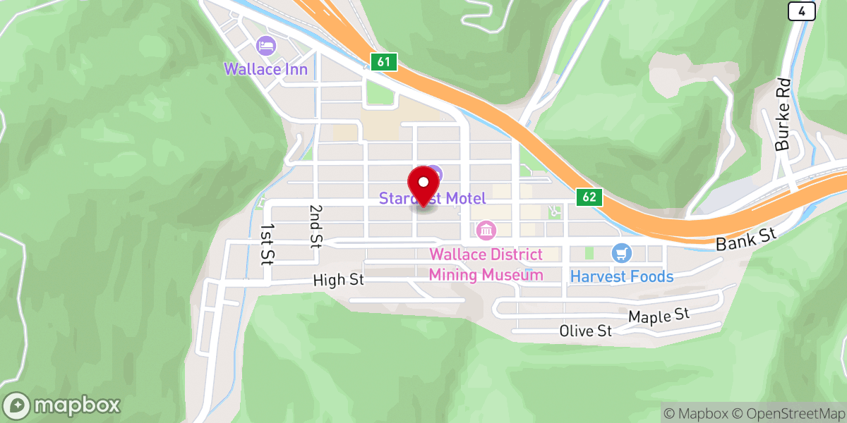 Map showing location of United Church of Christ Congregational