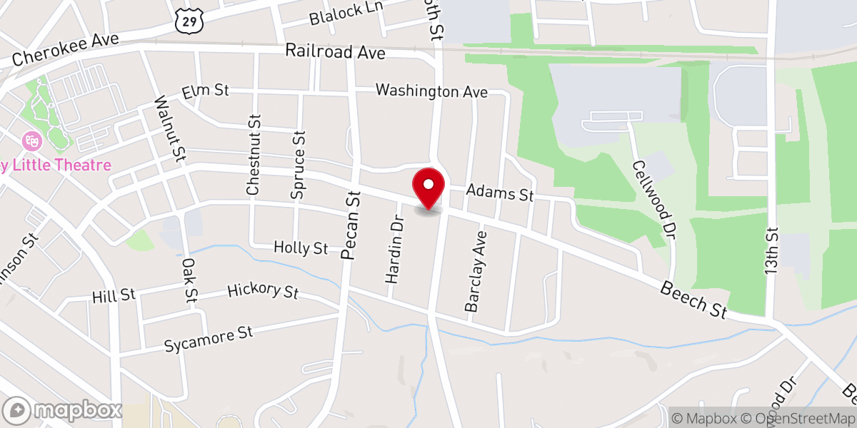 Map showing location of Shalom Christian Fellowship