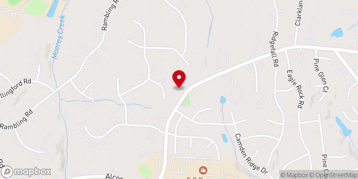 Map showing location of Pleasant Ridge Christian Church