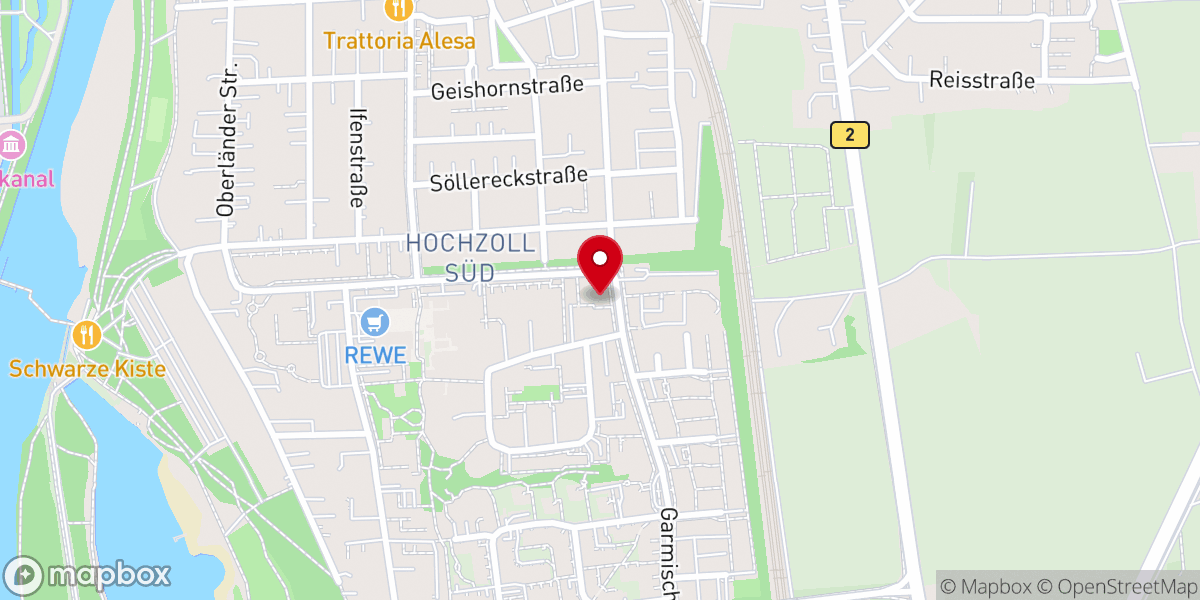 Map showing location of Church of St. Boniface, Augsburg e.V.