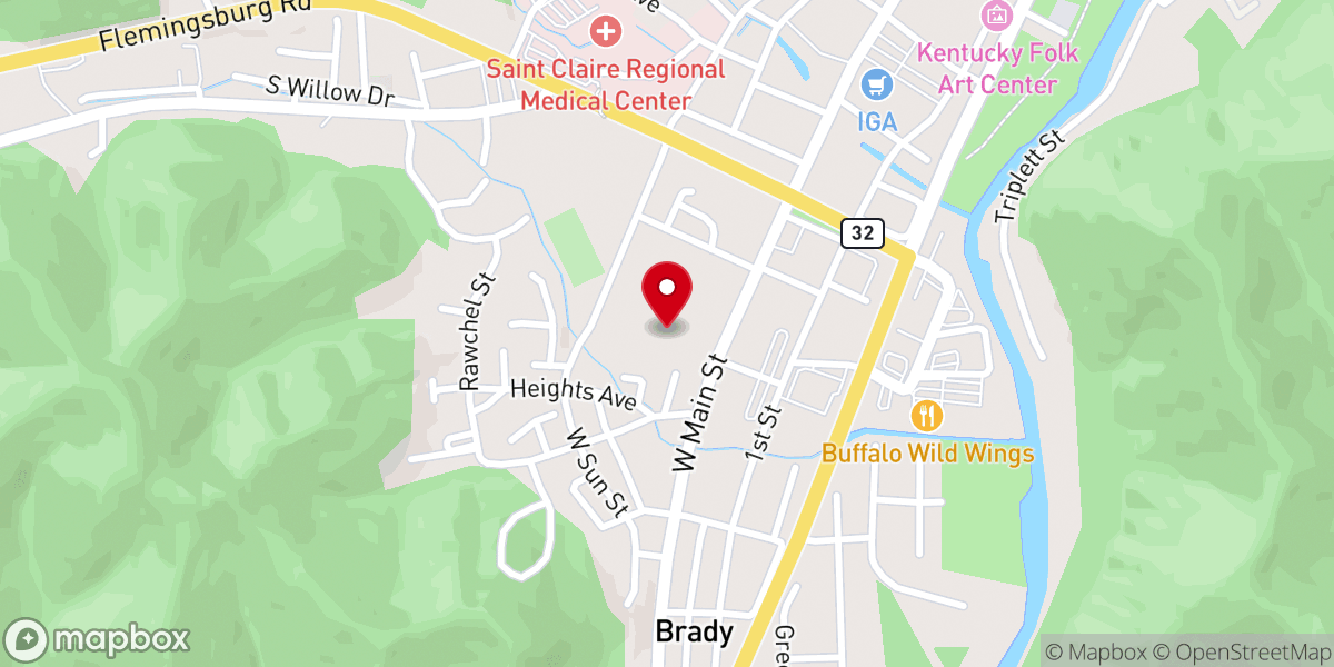 Map showing location of Trinity Christian Fellowship